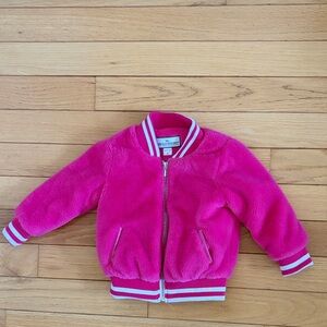 Pink Fuzzy Kids Jacket
